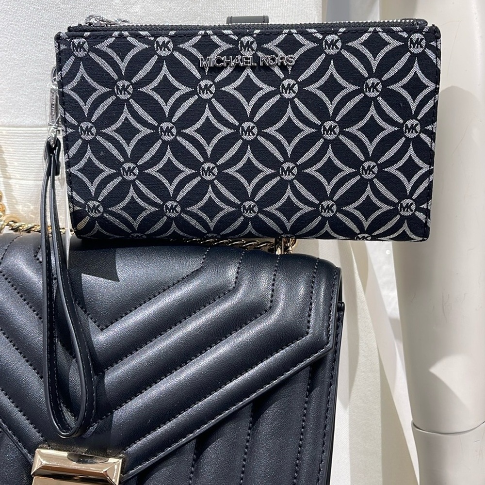Michael Kors Jet Set Travel Large Double-Zip Wristlet-Wallet-PhoneHolder… - Picture 11 of 16